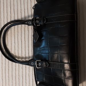 Anne Klein genuine leather satchel